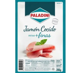 PALADINI jamon cocido feteado x200g