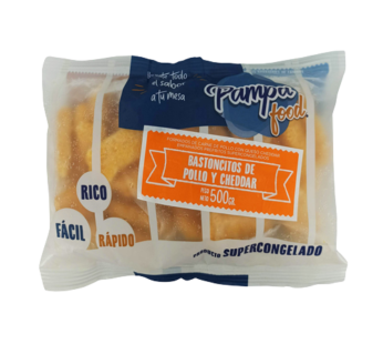 PAMPA FOOD bastoncitos pollo y cheddar x500g