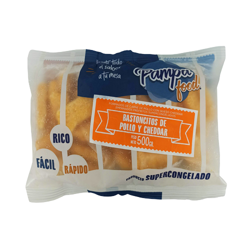 PAMPA FOOD bastoncitos pollo y cheddar x500g