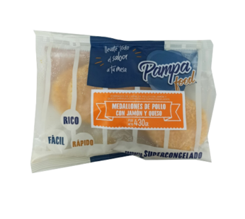 PAMPA FOOD medallon pollo jamon y queso x430g