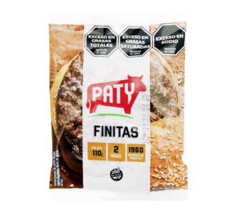 PATY hamburguesa finita 2Un. x110g