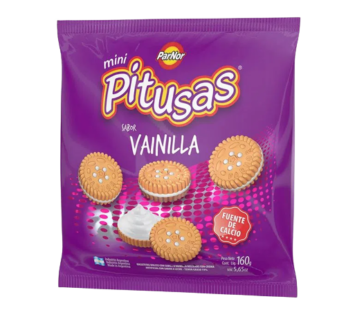 PITUSAS galletita mini vainilla x160g