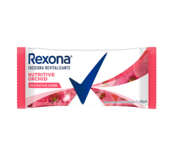 REXONA jabon tocador nutritive orchid 3 x120g