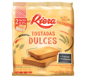 RIERA tostadas dulces x200g