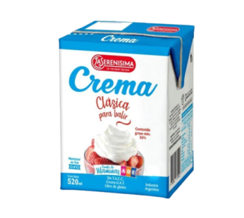 SERENISIMA crema leche batir x520cc