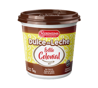 SERENISIMA dulce de leche colonial x1Kg