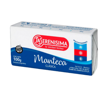 SERENISIMA manteca sin tacc x100g