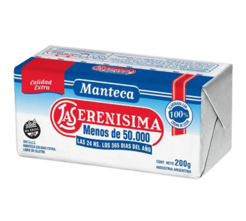 SERENISIMA manteca sin tacc x200g