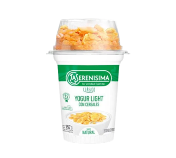 SERENISIMA yogur natural con cereales x157g