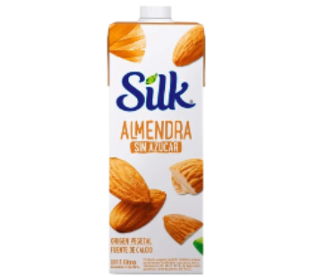 SILK leche almendras sin azucar x1Lt