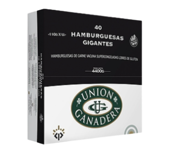 UNION GANADERA hamburguesa gigante x40Un.