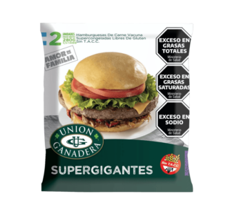 UNION GANADERA hamburguesa supergigantes 2Un. x140g