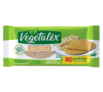 VEGETALEX milanesa soja cebolla x4Un.