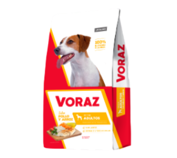 VORAZ perro pollo arroz x15Kg