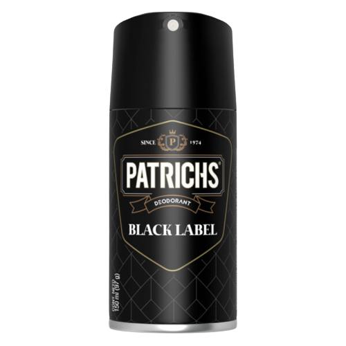 PATRICHS desodorante black label (150ml) x97g