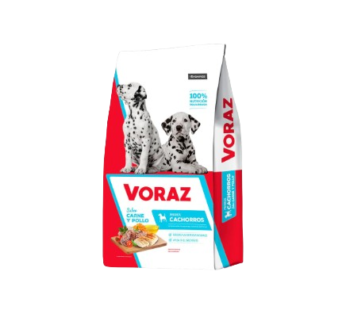 VORAZ perro cachorro carne pollo x15Kg