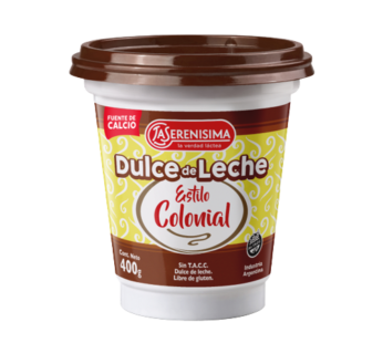 SERENISIMA dulce de leche colonial x400g