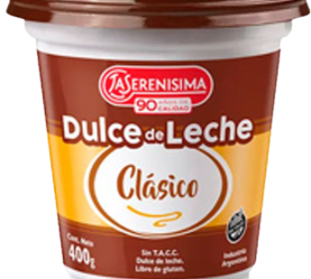 SERENISIMA dulce de leche clasico x400g