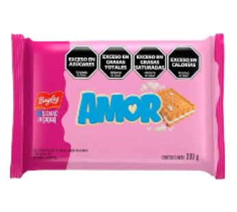 BAGLEY galletita amor tripack x330g