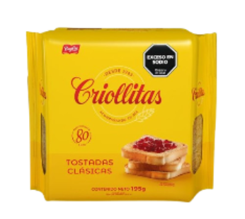 BAGLEY tostadas criollitas clasicas x195g