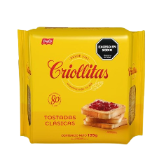 BAGLEY tostadas criollitas clasicas x195g