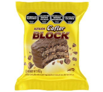 COFLER alfajor block triple chocolate x60g