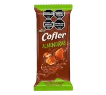 COFLER chocolate leche almendras x55g