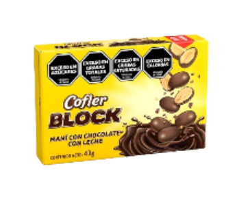 COFLER mani con chocolate block x40g