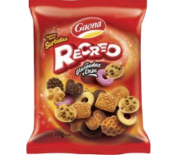 GAONA galletita recreo glaseada con chips x300g