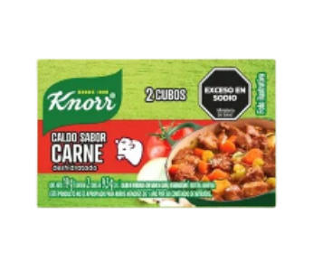 KNORR caldo carne x2Un.