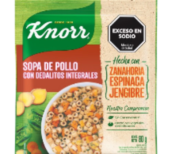 KNORR sopa casera pollo con dedalitos integral