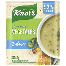 KNORR sopa crema vegetales blanace