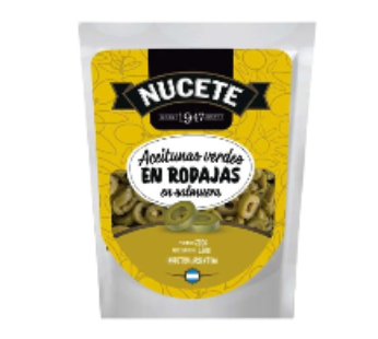 NUCETE aceitunas verdes rodajas x150g