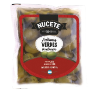 NUCETE aceitunas verdes x100g