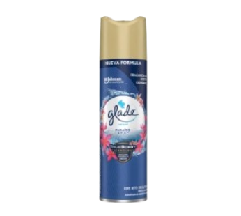 GLADE desodorante aerosol paraiso azul x380cc