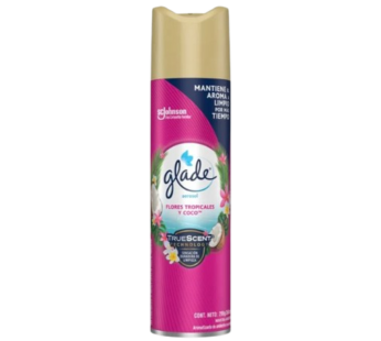 GLADE desodorante aerosol flores tropicales y coco x380cc