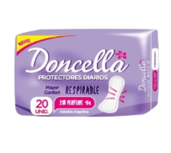 DONCELLA protector pocket sin perfume x20Un.