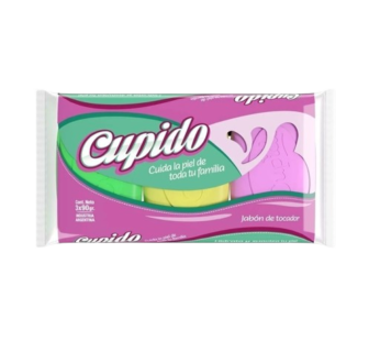 CUPIDO jabon tocador tricolor 3 x90g