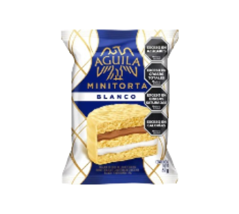 AGUILA alfajor minitorta blanco x69g