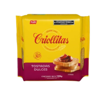 BAGLEY tostadas criollitas dulces x195g