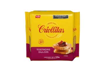 BAGLEY tostadas criollitas dulces x195g