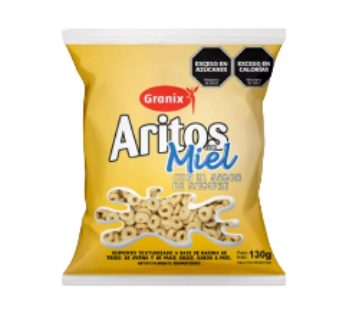 GRANIX cereal aritos con miel x130g