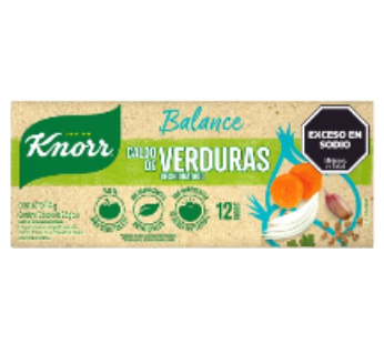 KNORR caldo balance verdura x12Un.