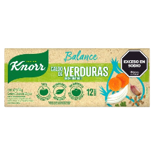 KNORR caldo balance verdura x12Un.