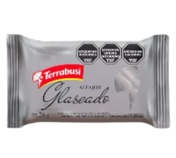 TERRABUSI alfajor dulce de leche glaseado x38g