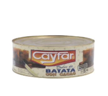 CAYFAR dulce batata con chocolate lata x5Kg