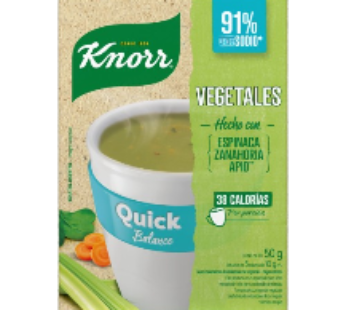 KNORR QUICK sopa balance vegetales