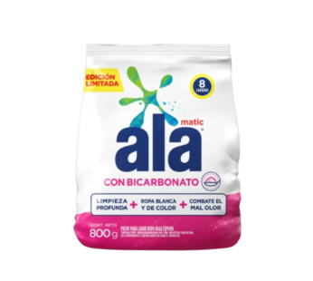 ALA jabon polvo matic con bicarbonato x800g