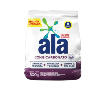 ALA jabon polvo regular con bicarbonato x800g