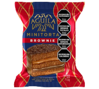 AGUILA alfajor minitorta brownie x71.5g